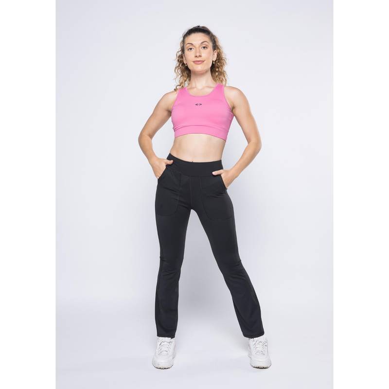 STRCH Black Solid Slim Trackpant (M)