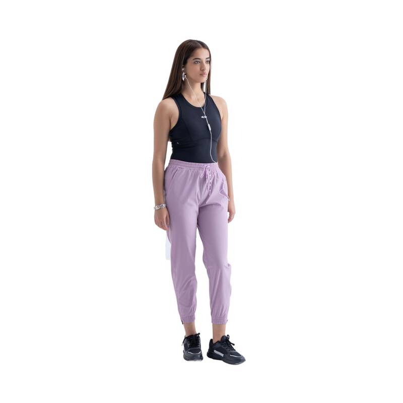 STRCH Lavender Solid Regular Joggers (L)