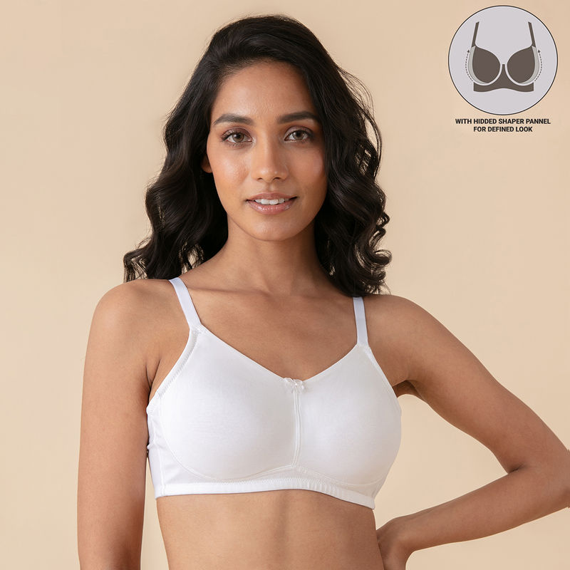 Nykd by Nykaa Soft Cup Wireless Hold Me Up Full Coverage - White NYB062 (34D)