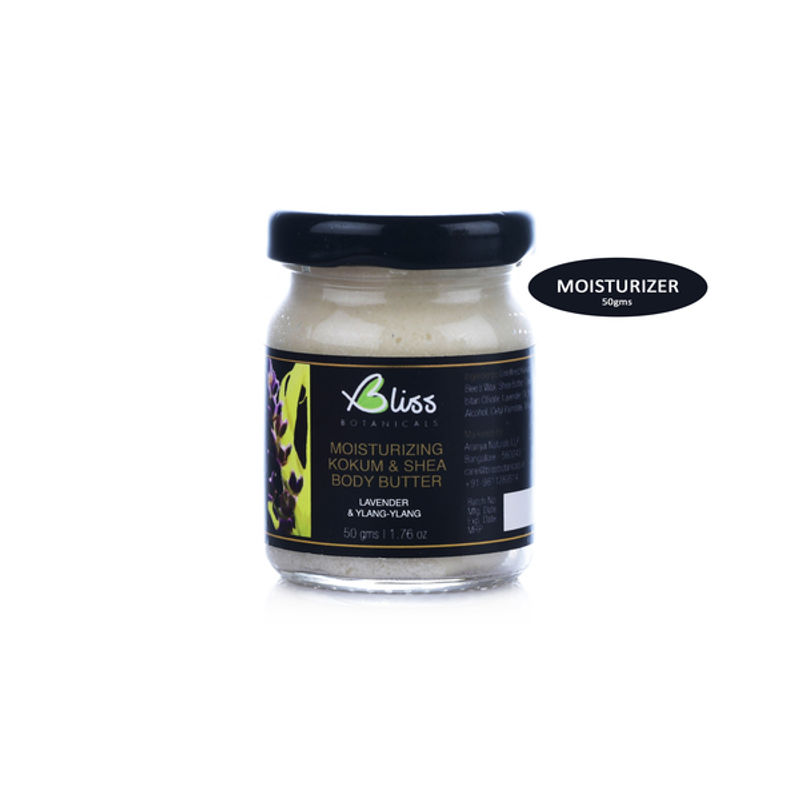Bliss Botanicals Kokum & Shea Body Butter - 50gm (Lavender & Ylang Ylang)