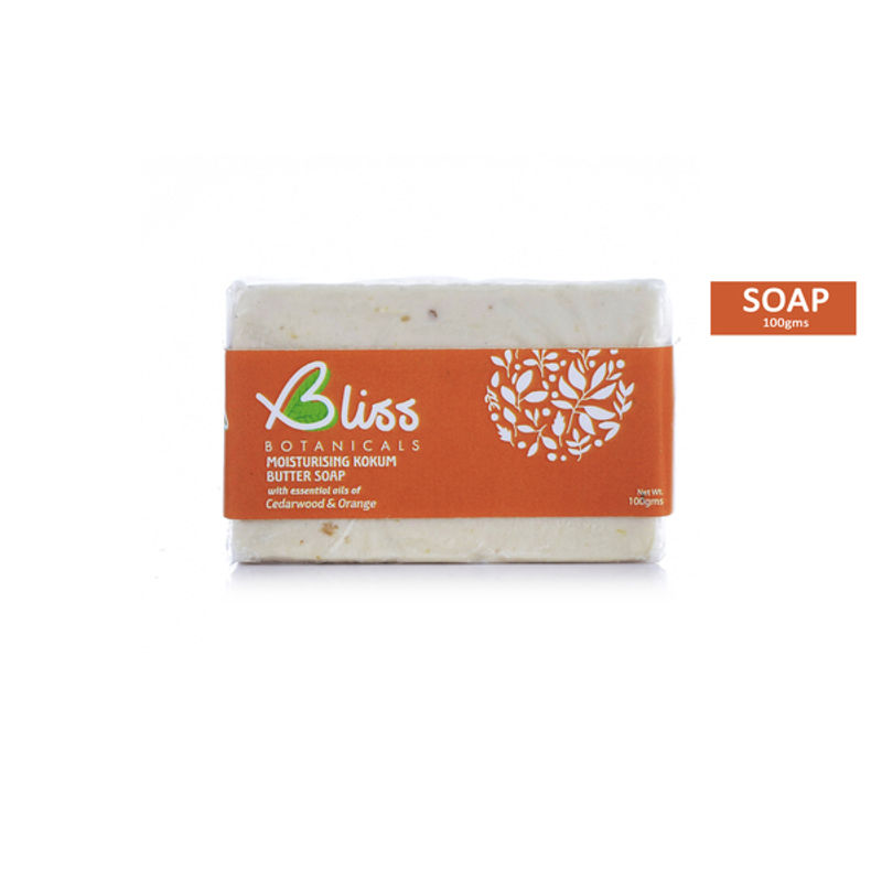 Bliss Botanicals Kokum Butter Soap with Cedarwood & Orange essential oil - Moisturizing