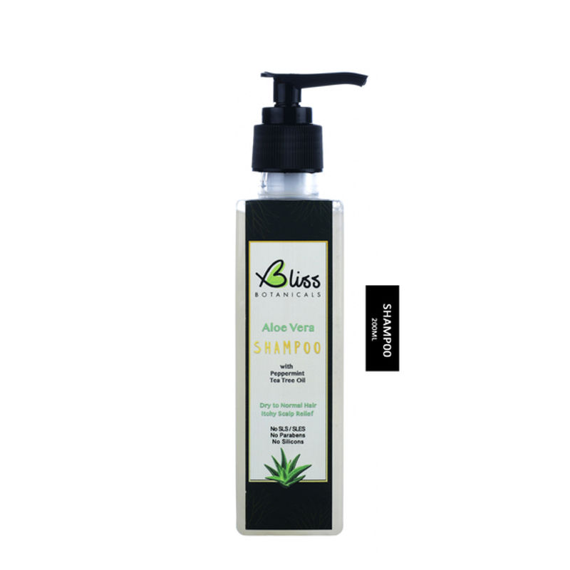 Bliss Botanicals Aloe Vera Shampoo with Peppermint & Tea Tree oil
