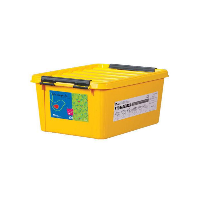 Buy Lock & Lock Inplus Easy Clip Storage Box, 40 Litres, Yellow Online