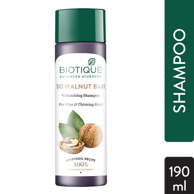 Biotique Bio Walnut Bark Volumizing Shampoo For Fine Thinning