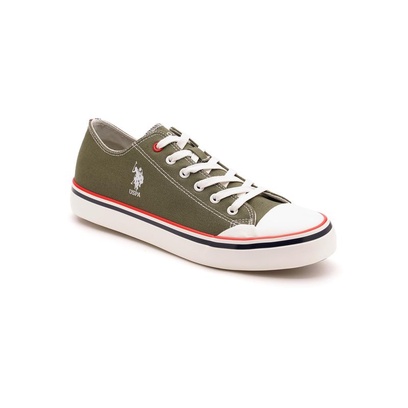 U.S. POLO ASSN. Men Kenna Dark Green Sneakers (UK 10)
