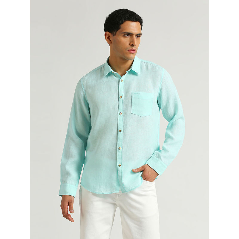 Pepe Jeans Kingsman Solid Linen Shirt (M)