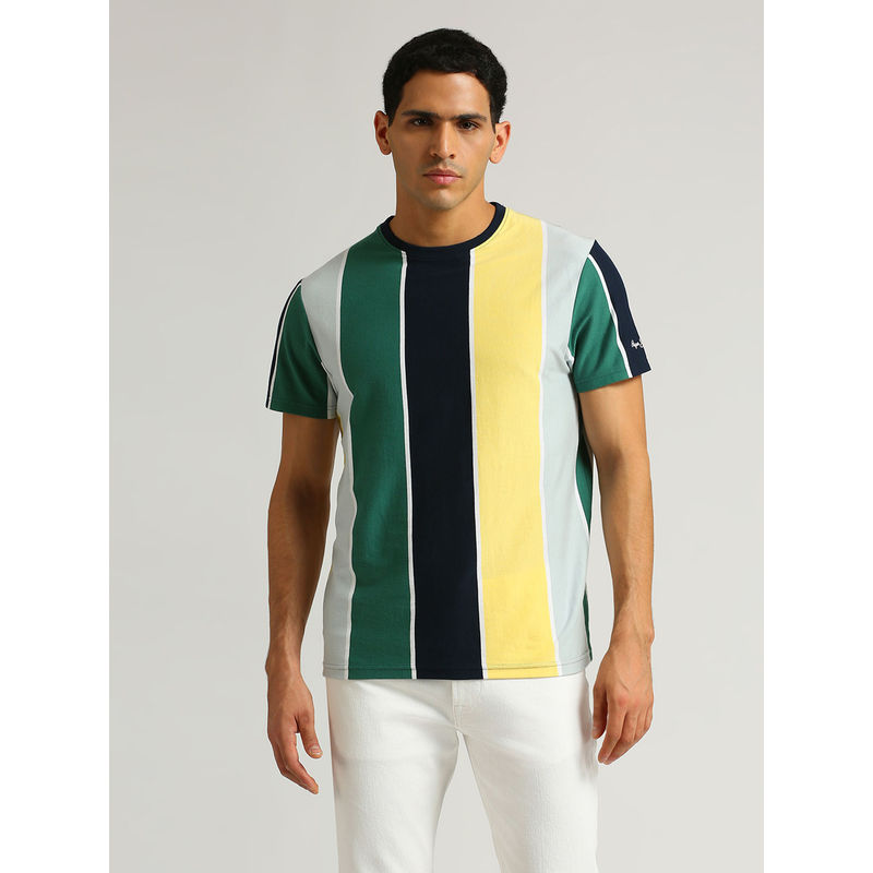Pepe Jeans Wade Trendy Vertical Striper T-Shirt (M)