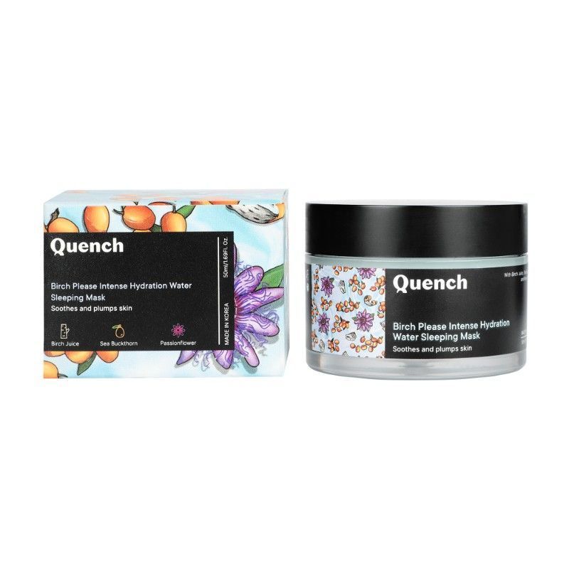 QUENCH Intense Hydration Night Cream (Sleeping Mask) For Moisture-Recharging With Birch Juice