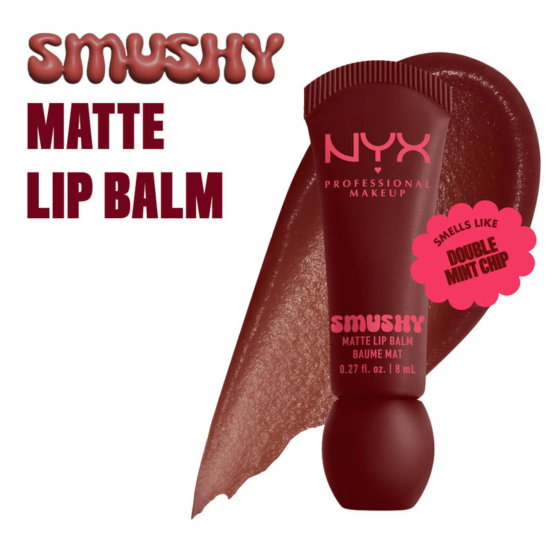 NYX Professional Makeup Smushy Matte Lip Balm - Smudge Fudge