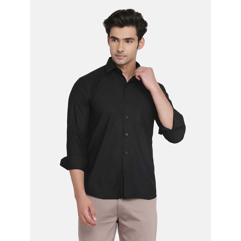 TAHVO Men's Formal Black Shirt (38)
