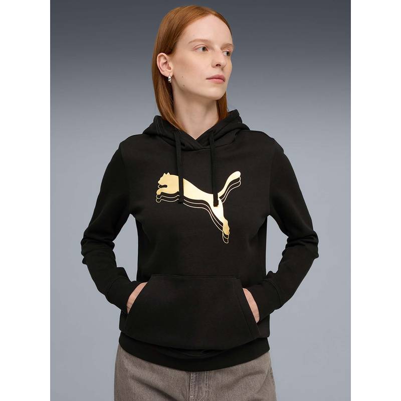 Puma Black Metallic Women Hoodie (XS) (XS)