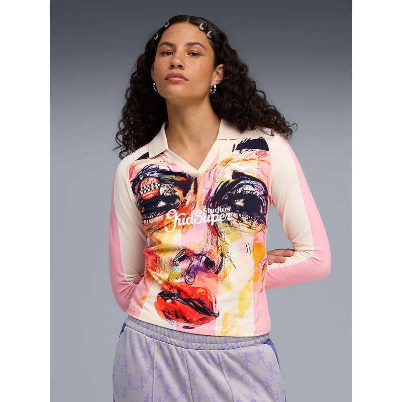 Puma X Kidsuper Long Sleeve Womens Jersey Pink (XS) (XS)