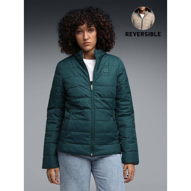 Puma Essentials Reversible Women Green Jacket (XS) (XS)