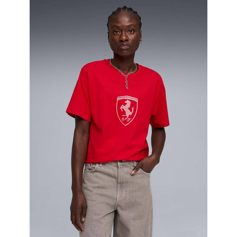 Puma Red Printed Regular T-Shirt (XS) (XS)