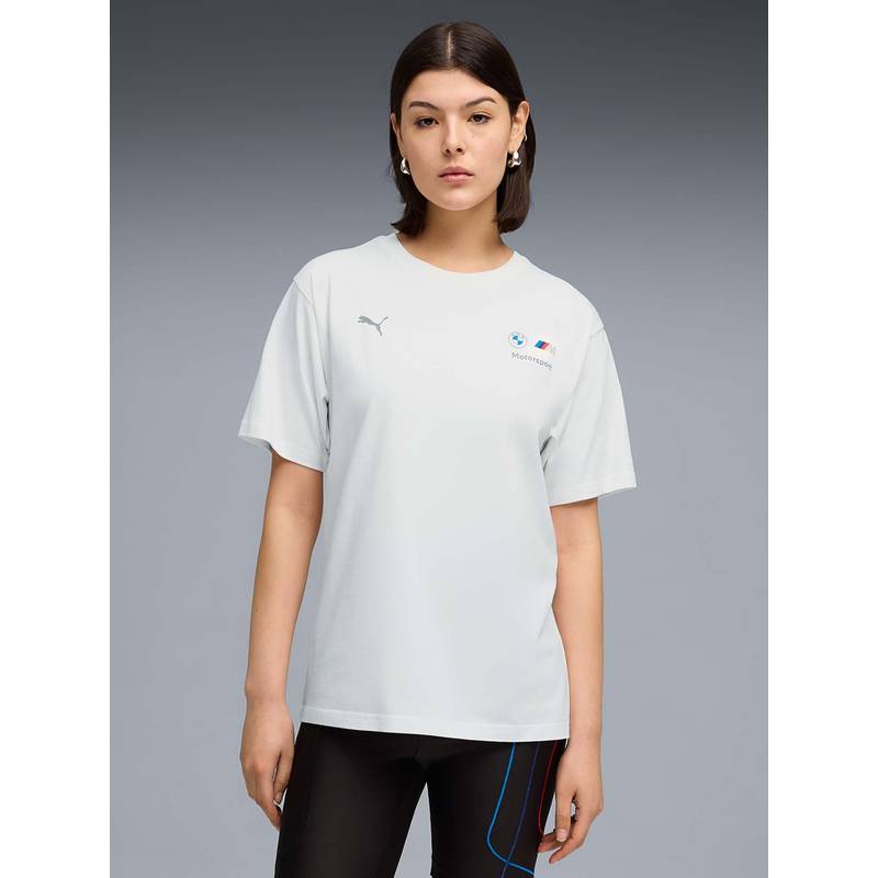 Puma White Solid Relaxed T-Shirt (S) (S)