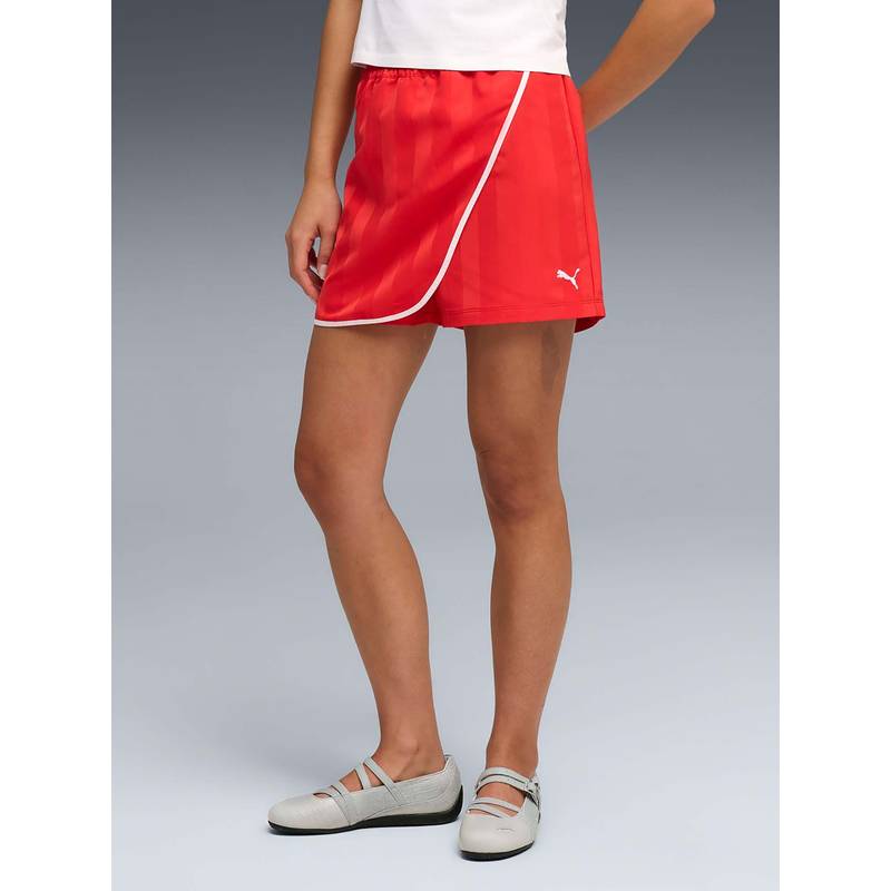 Puma Red Printed Regular Skort (XL) (XL)