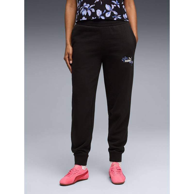 Puma Essentials Nature 2.0 Women'S Small Graphic Joggers-Black (M) (M)