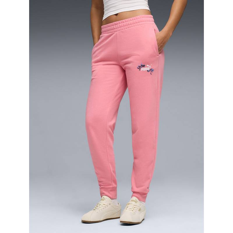 Puma Essentials Nature 2.0 Women'S Small Graphic Joggers-Pink (M) (M)