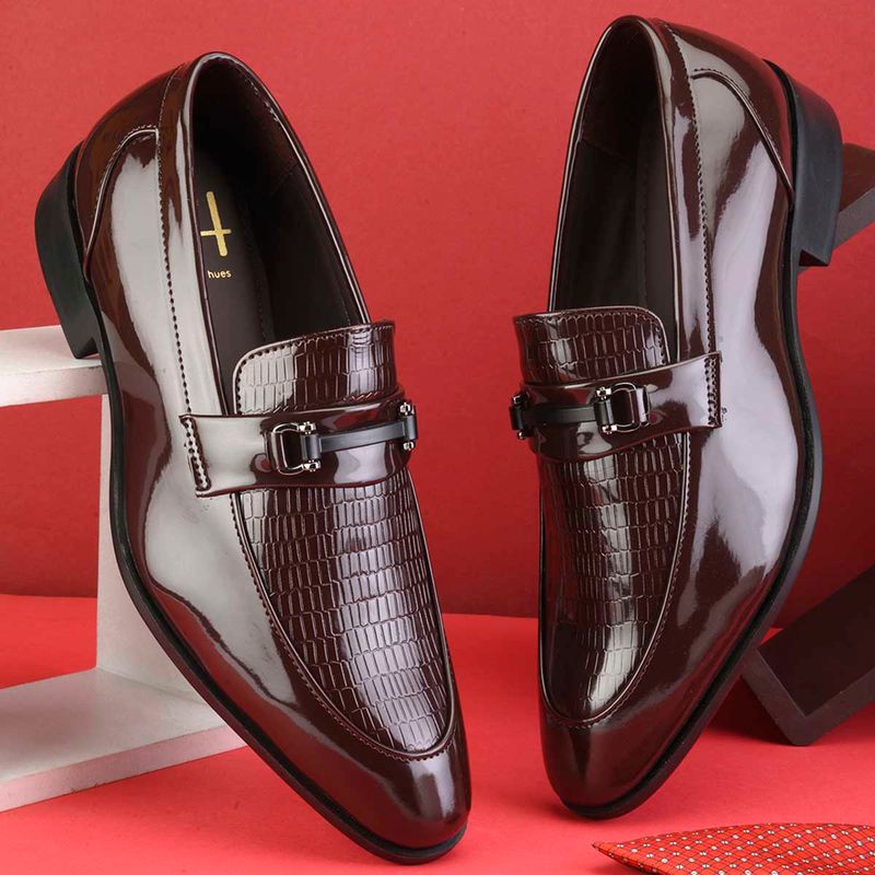 Hydes N Hues Brown Formal Slip On for Men (EURO 44)