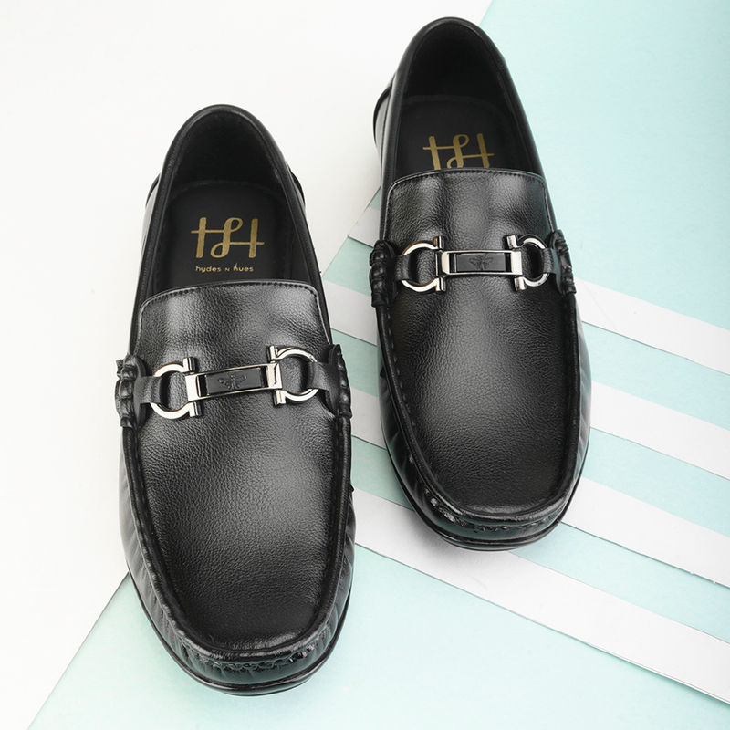 Hydes N Hues Black Casual Loafer for Men (EURO 40)