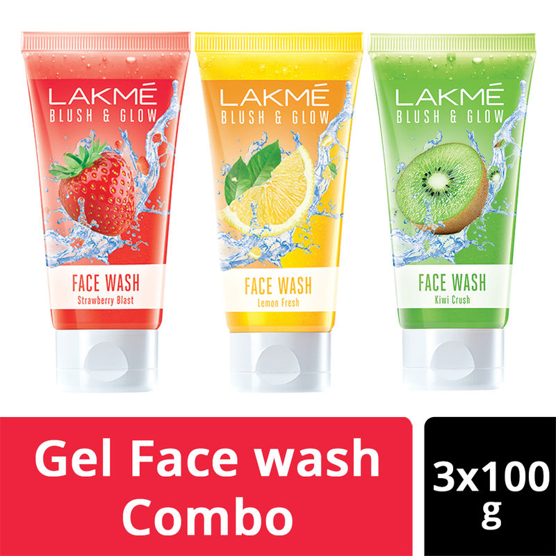 Buy Lakme Lakme Facewash Strawberry Kiwi Lemon Combo at Redfynd
