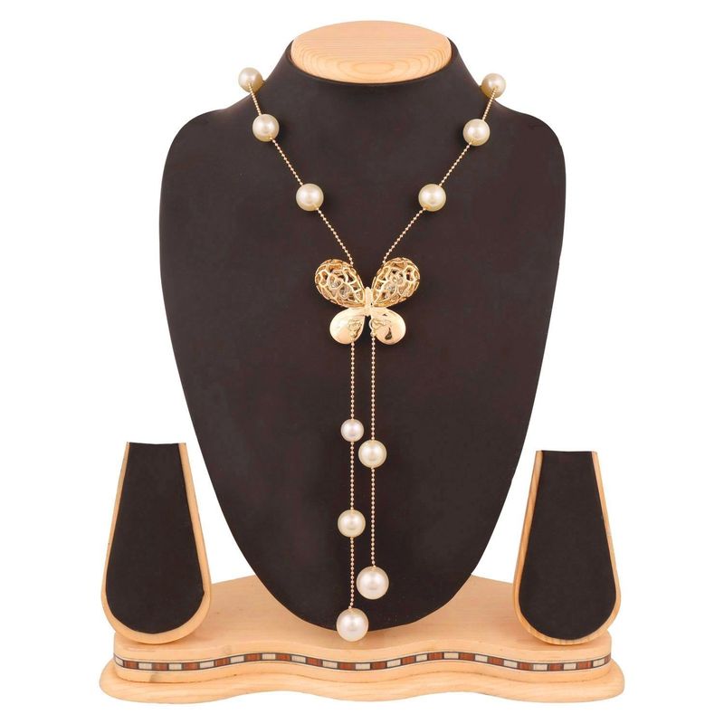 Youbella Fashion Jewellery Stylish Pendants With Long Chain Pendent Party Western Wear Necklace