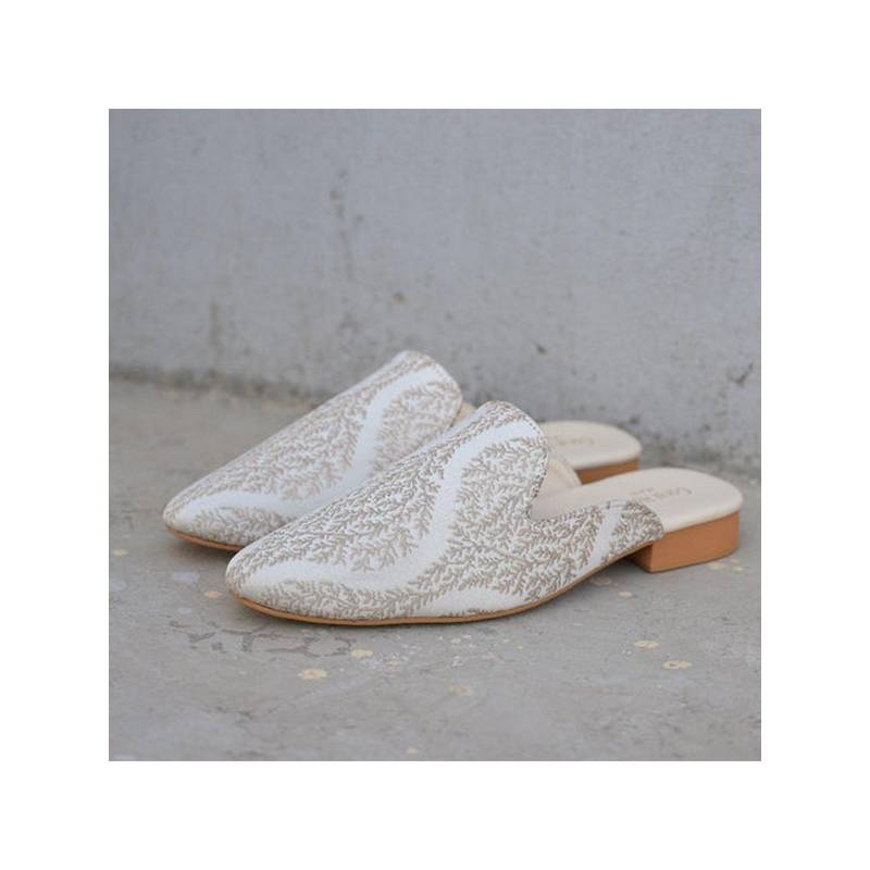 Coral Haze Erling Women Silver Mules (EURO 43)