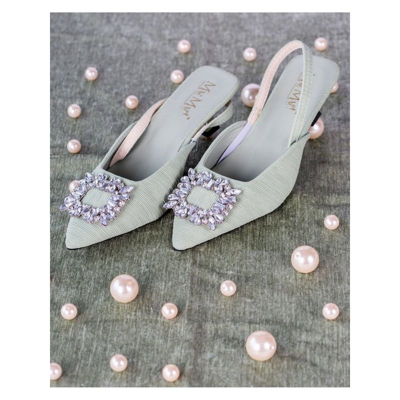 MyMy Footwear The Night Shimmers In Green Heels (EURO 37)