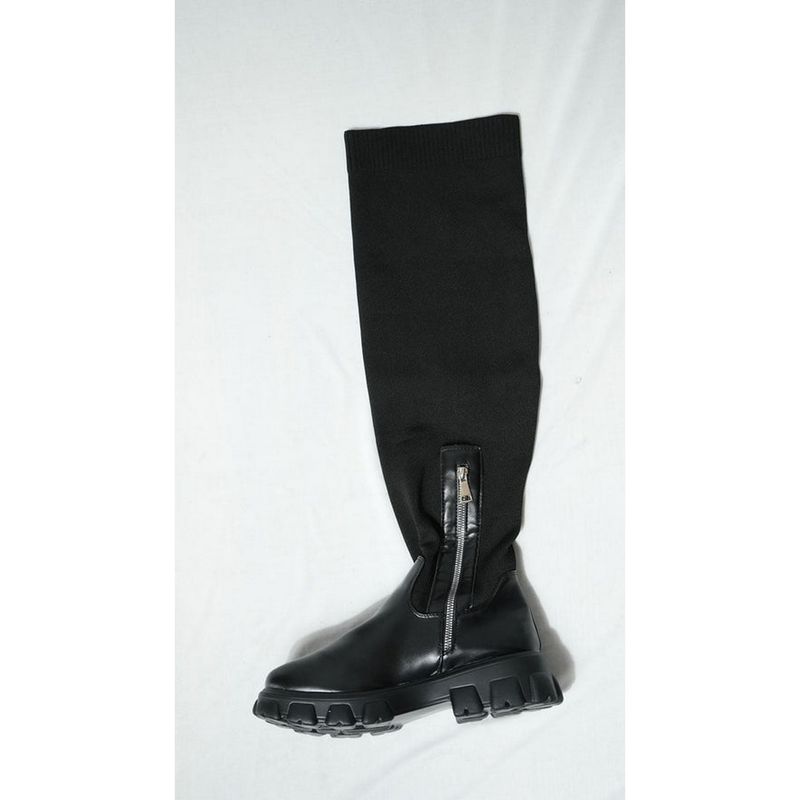 MyMy Footwear Black Knee High Winter Boots (EURO 36)