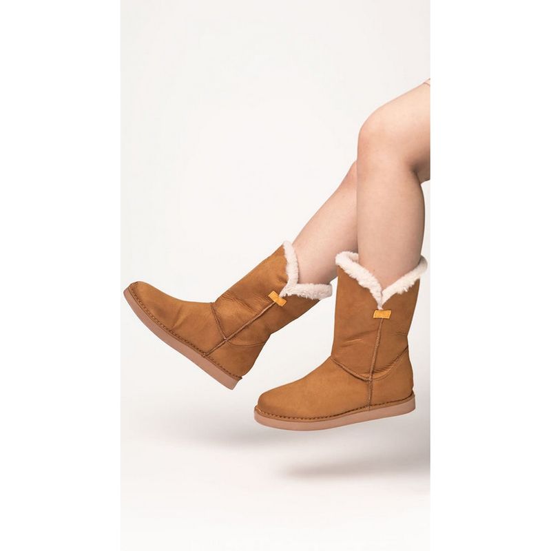 MyMy Footwear Brown Caramel Comfort Boots (EURO 36)