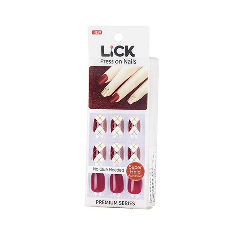 Buy Lick 14 Pcs Chromatic Reusable Artificial/Fake Nail Extension With  Application Kit Online at Best Prices in India - JioMart.