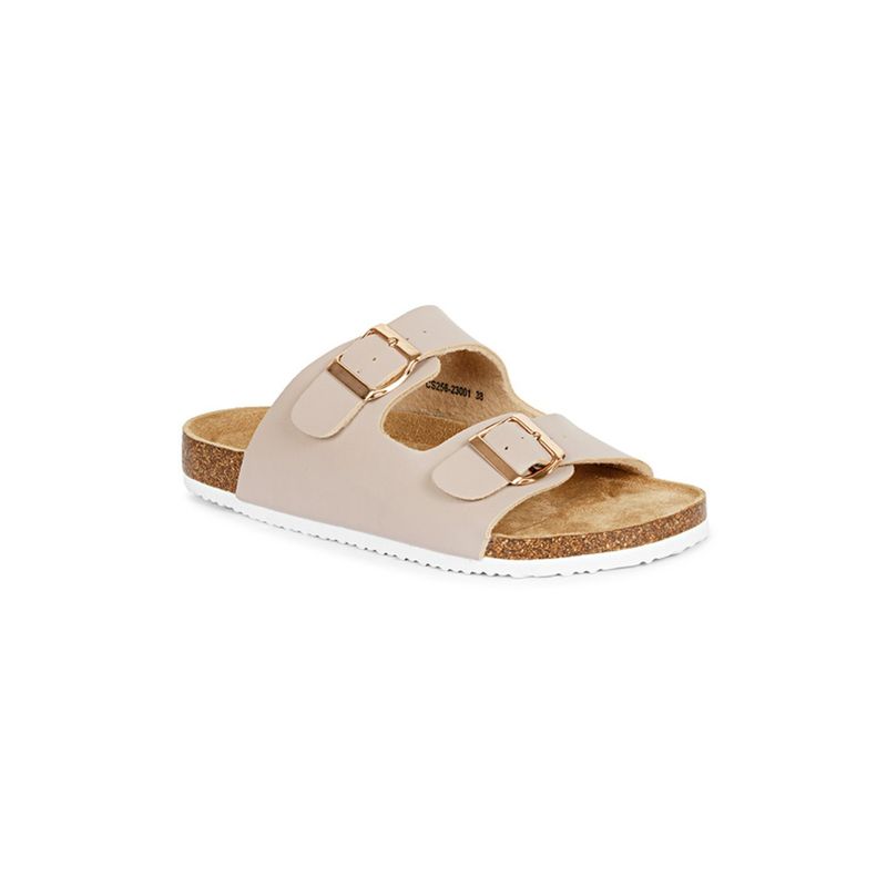 MOZAFIA Womens Two Strap Sandal-Pink (UK 4)