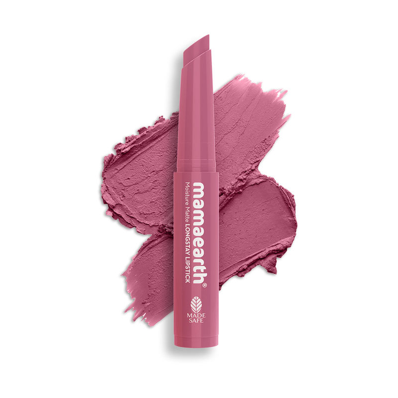 Mamaearth Moisture Matte Longstay Mini Lipstick with Avocado Oil & Vitamin E - 08 Pink Tulip