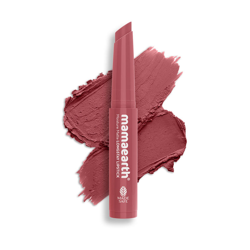 Mamaearth Moisture Matte Longstay Mini Lipstick with Avocado Oil & Vitamin E - 02 Plum Punch