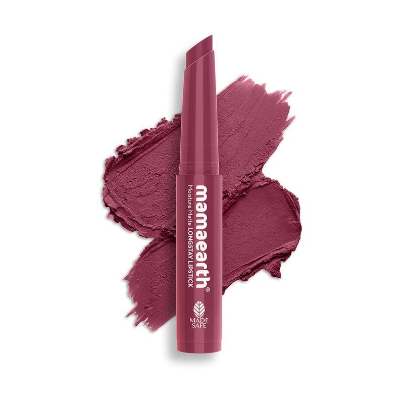 Mamaearth Moisture Matte Longstay Mini Lipstick with Avocado Oil & Vitamin E - 01 Carnation Nude