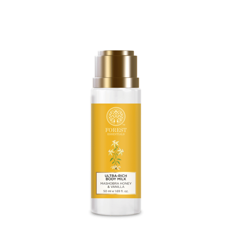 Forest Essentials Ultra Rich Body Milk Mashobra Honey & Vanilla - Ayurvedic Moisturising Body Lotion