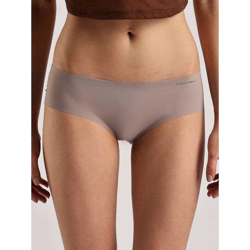 Calvin Klein Brown Solid Low Rise Seamless Hipster (XS)