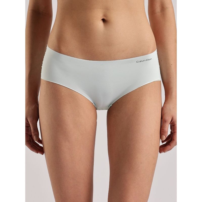 Calvin Klein Blue Solid Low Rise Seamless Hipster (XS)