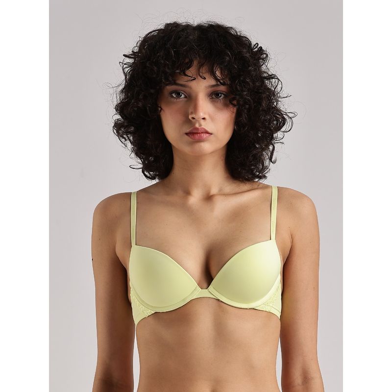 Calvin Klein 3/4Th-Coverage Wired Push Up Bra Yellow (32B)