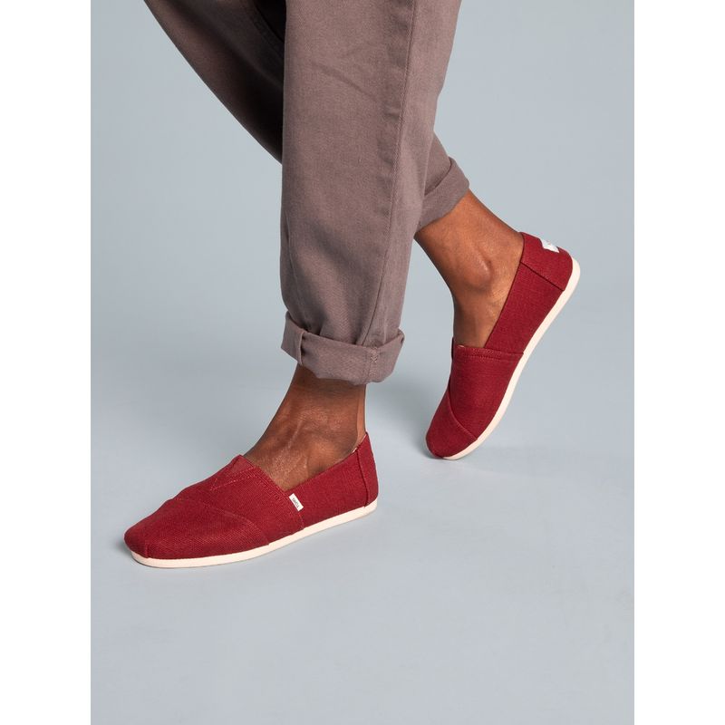 TOMS Alpargata Heritage Canvas Dark Red Casual Shoes Buy TOMS
