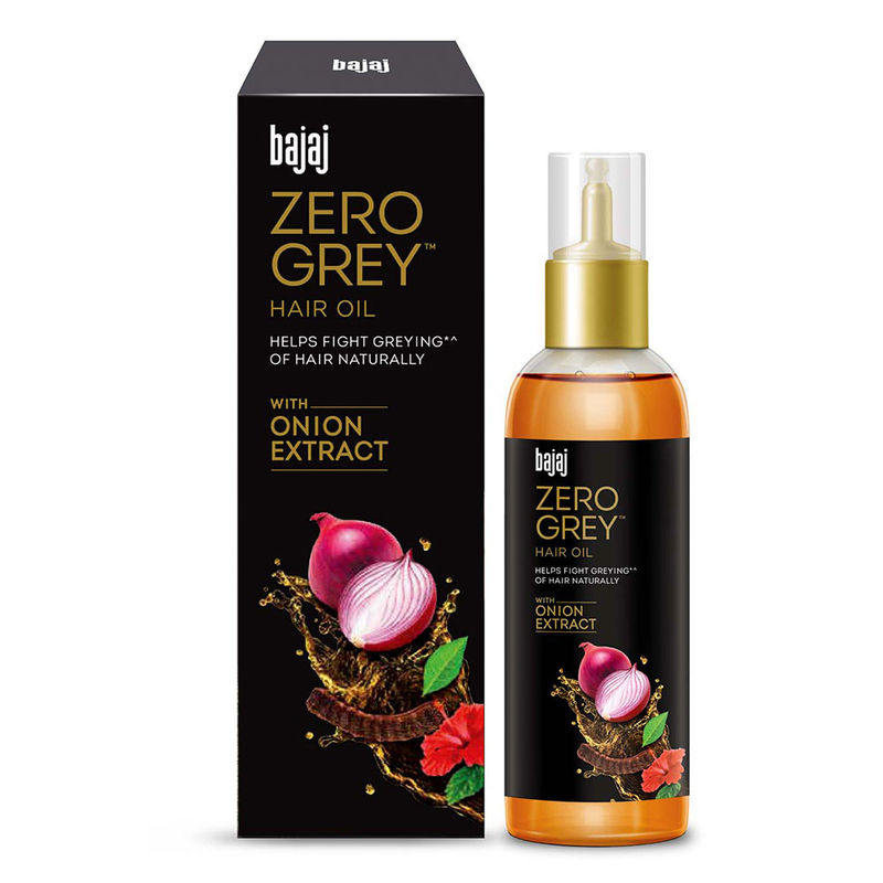 Bajaj Zero Grey Hair Oil Enriched with Onion: Buy Bajaj Zero Grey Hair Oil  Enriched with Onion Online at Best Price in India | Nykaa