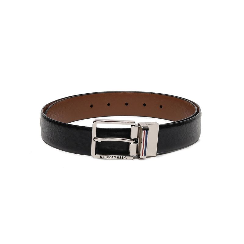 U.S. POLO ASSN. Naples Men'S Black And Tan Reversible Belt (34)