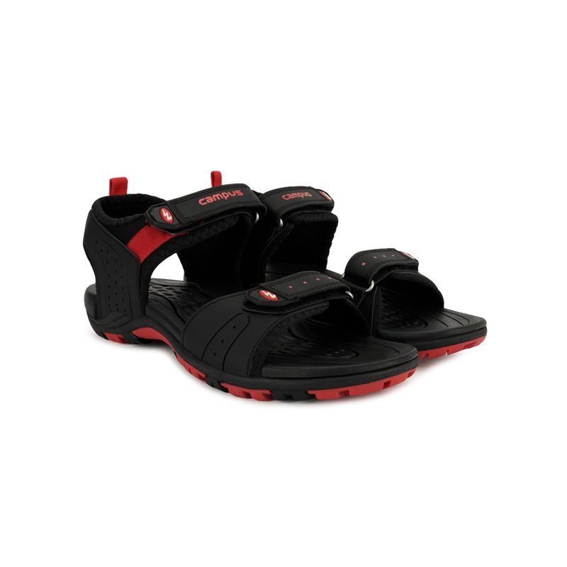 Campus 3K-903A Black Men Sandals (UK 10)