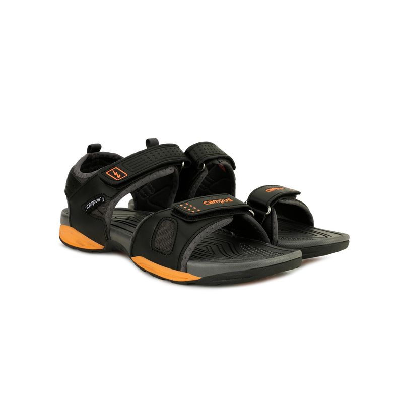Campus 3K-905A Black Men Sandals (UK 10)