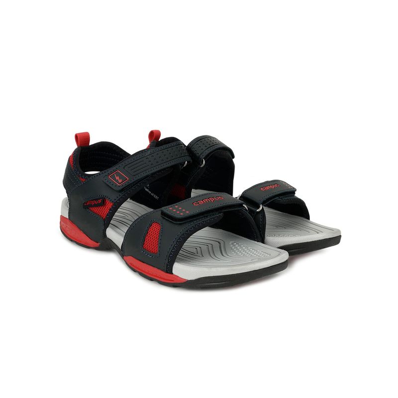Campus 3K-905A Black Men Sandals (UK 10)