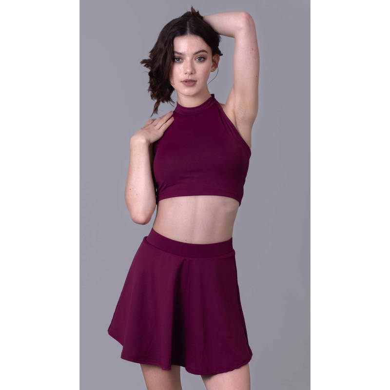 Keepfit Women Red Polyester Top with Bottom (XS)