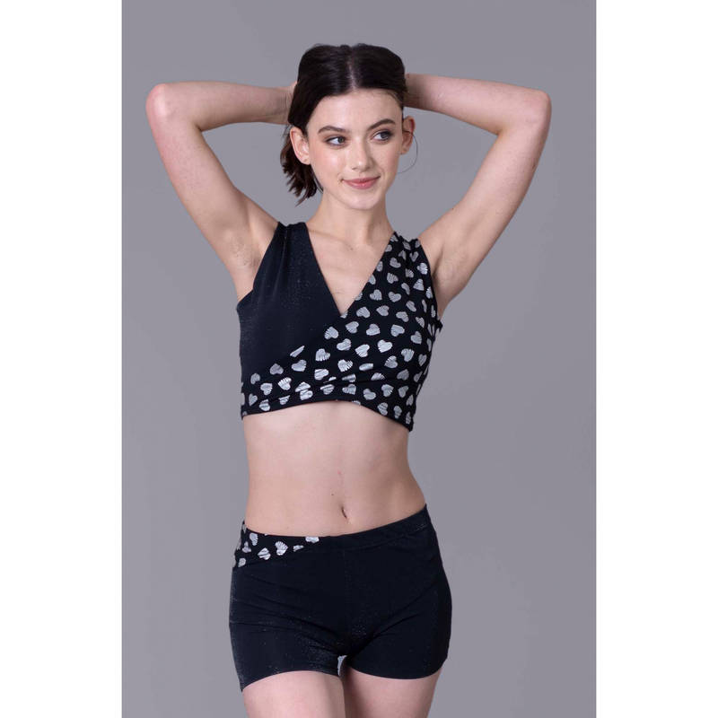 Keepfit Women Black Polyester Top with Bottom (XS)