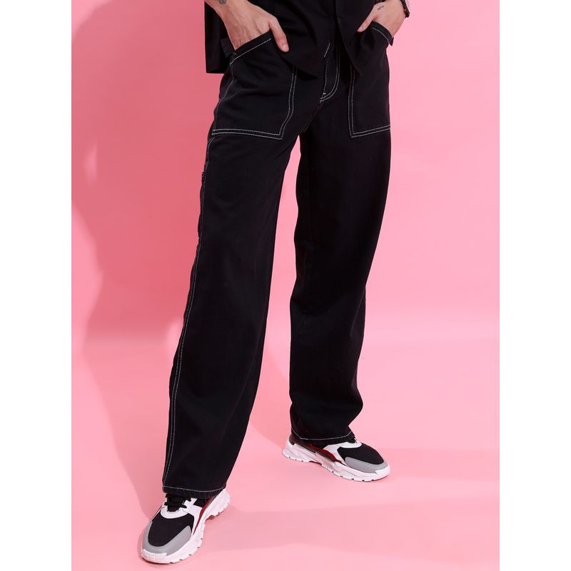 HIGHLANDER Men's Cotton Carpenter Straight Fit Jeans (28)