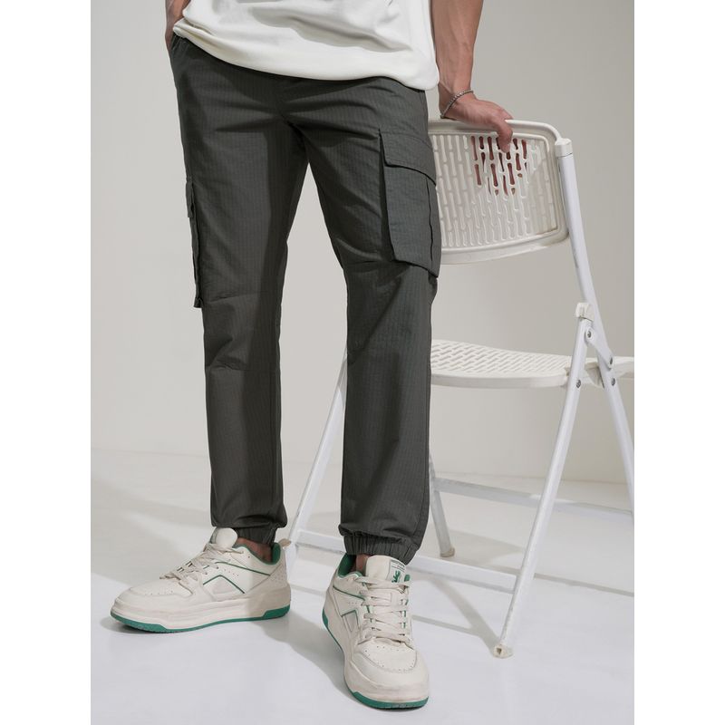 HIGHLANDER Men's Grey Cargo Style Joggers (30)