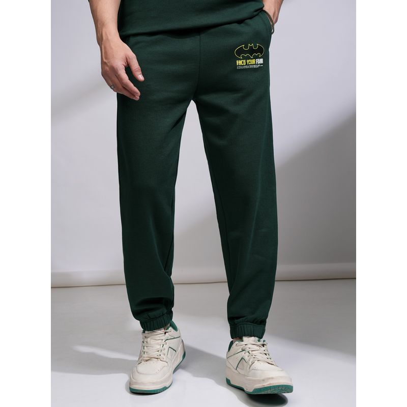 HIGHLANDER Men's Olive Elasticated Relaxed Fit Joggers (36)